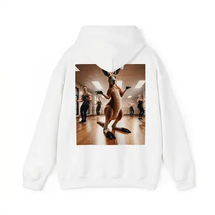 Kangaroo Dancing With People In Studio