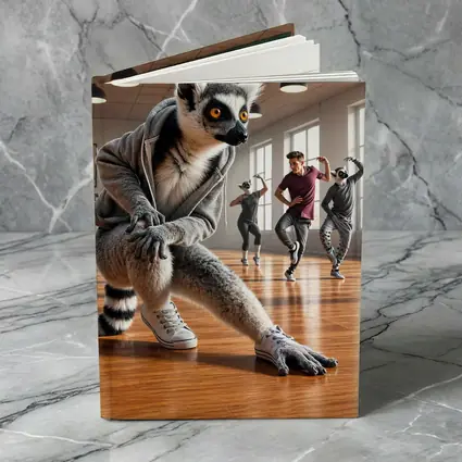 Ring Tailed Lemur Dancing in Dance Studio