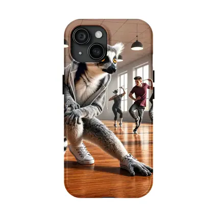 Ring Tailed Lemur Dancing in Dance Studio