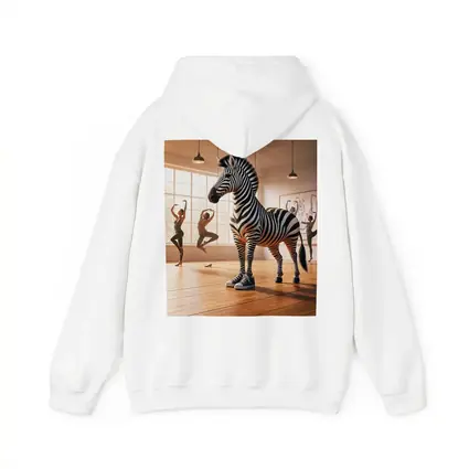Zebra Wearing Sneakers in Dance Studio