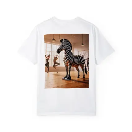 Zebra Wearing Sneakers in Dance Studio
