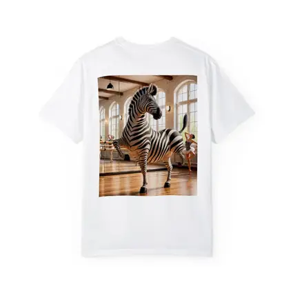 Zebra Dancing in Ballet Studio