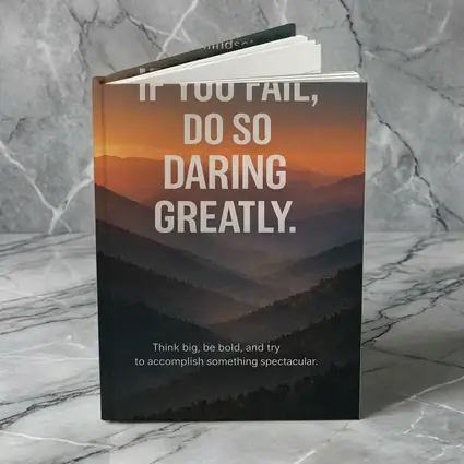Mindset Fail Daring Greatly Mountain Sunset Quote