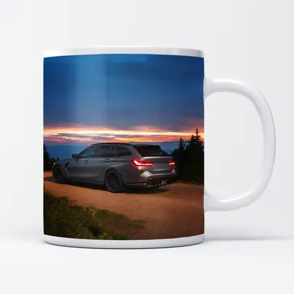 BMW M3 Touring Wagon Sunset Mountain Road