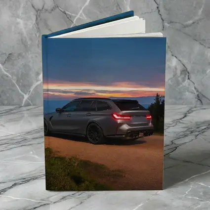 BMW M3 Touring Wagon Sunset Mountain Road