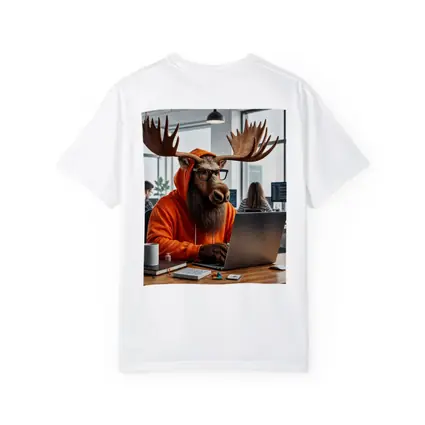 Moose Programmer Working in Office Setting