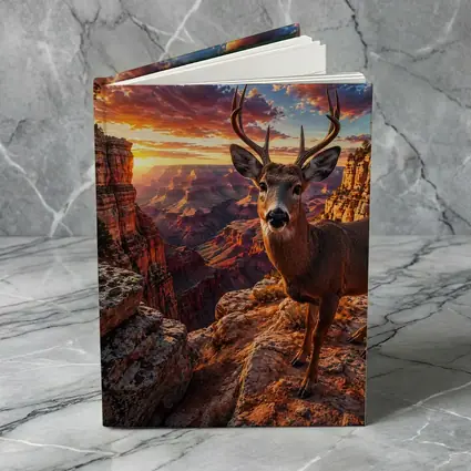Deer Standing at Grand Canyon Sunset