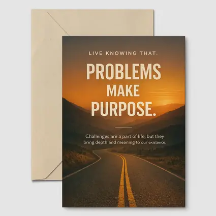 Problems Make Purpose Quote Sunset Road