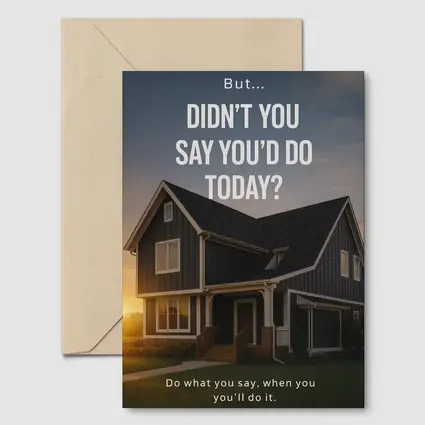 Discipline Quote House Sunset Motivational Art