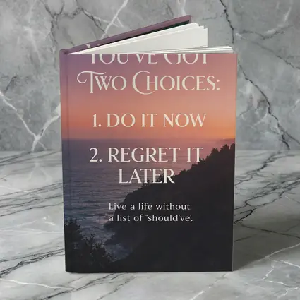 Do It Now Regret Later Motivational Sunset Quote