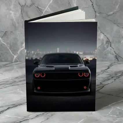 Dodge Challenger Black Night City Backdrop