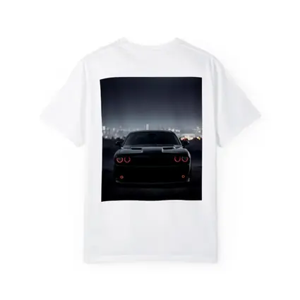 Dodge Challenger Black Night City Backdrop