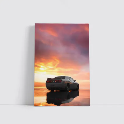 Dodge Challenger Hellcat Fiery Sunset Sky