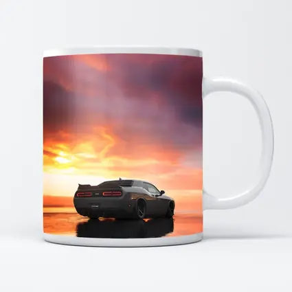 Dodge Challenger Hellcat Fiery Sunset Sky