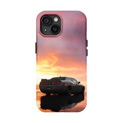 Dodge Challenger Hellcat Fiery Sunset Sky