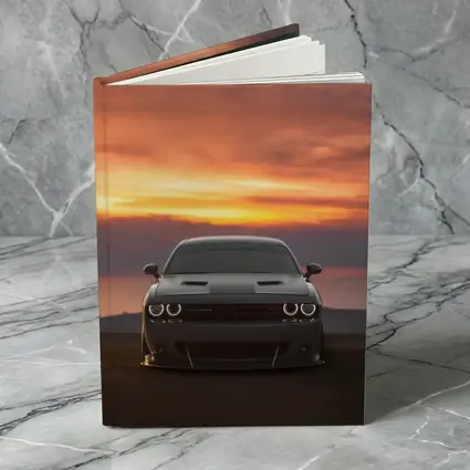 Dodge Challenger Hellcat Sunset Sky Background