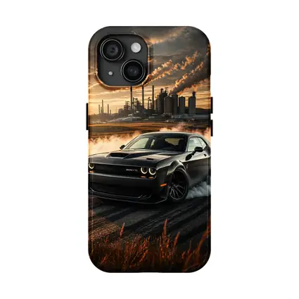 Dodge Challenger SRT Hellcat Burnout Sunset