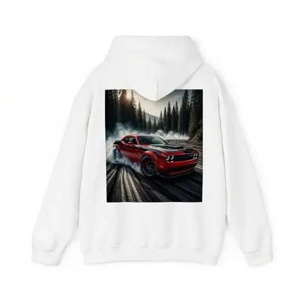 Dodge Challenger SRT Hellcat Drifting Forest Road