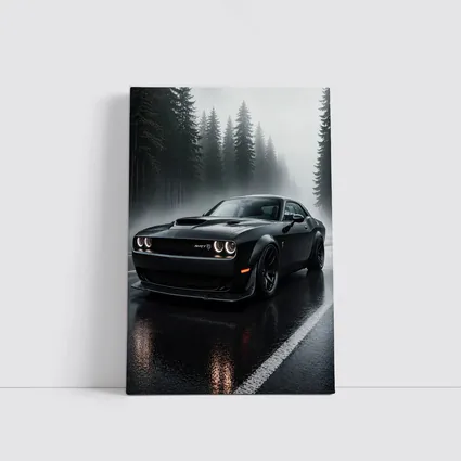 Dodge Challenger SRT Hellcat Rainy Forest