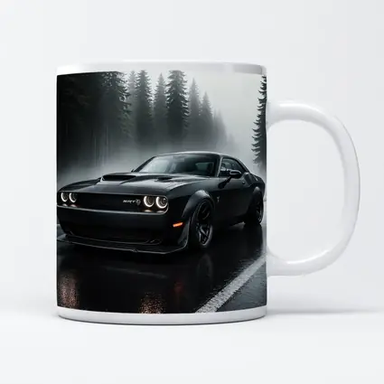 Dodge Challenger SRT Hellcat Rainy Forest