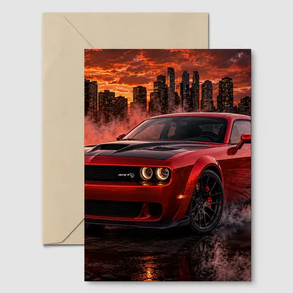 Dodge Challenger SRT Hellcat Red City Smoke