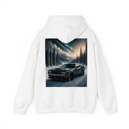 Dodge Challenger SRT Hellcat Winter Night Scene