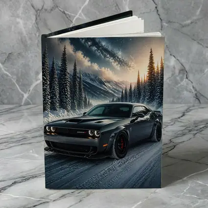 Dodge Challenger SRT Hellcat Winter Night Scene