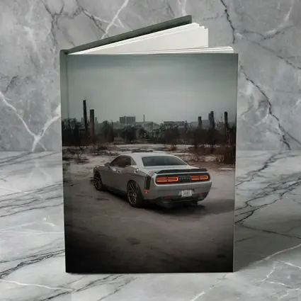 Dodge Challenger Gray Muscle Car Abandoned City