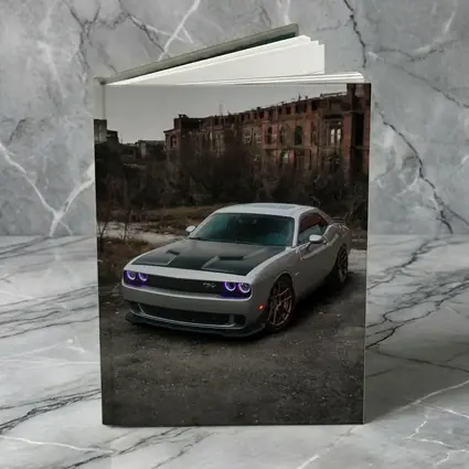 Dodge Challenger Silver Muscle Car Abandoned City