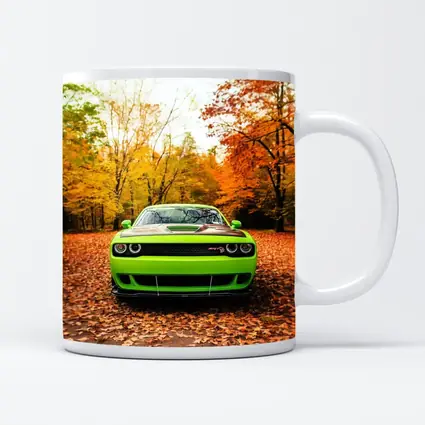 Dodge Challenger SRT Green Autumn Forest