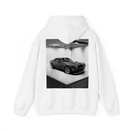 Dodge Challenger Gray Parked Indoor Garage