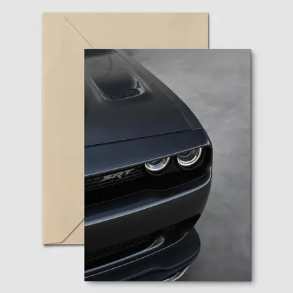 Dodge Challenger SRT Front Close Up Gray