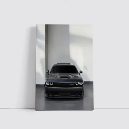 Dodge Challenger SRT Gray Indoor Parking