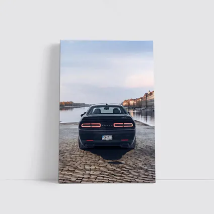 Dodge Challenger Rear View European Riverfront