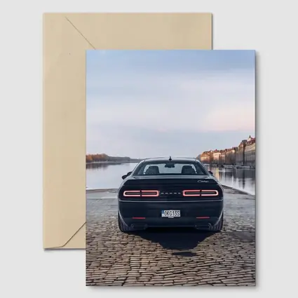 Dodge Challenger Rear View European Riverfront