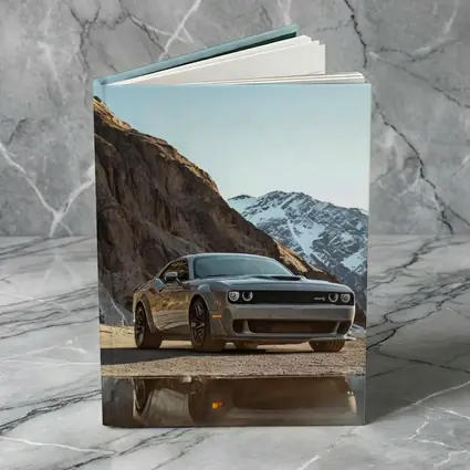 Dodge Challenger SRT Mountain Snowy Backdrop