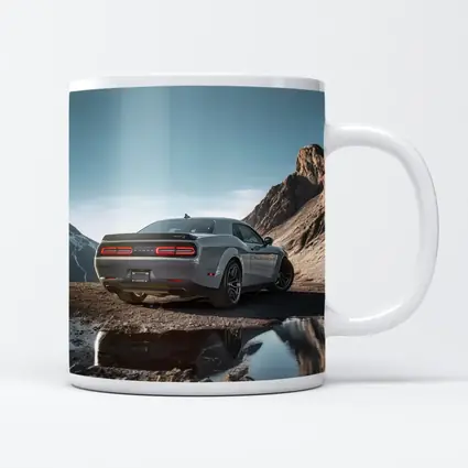 Dodge Challenger Hellcat Mountain Rocky Landscape
