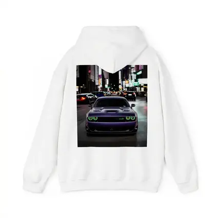 Dodge Challenger SRT Purple Night City Street