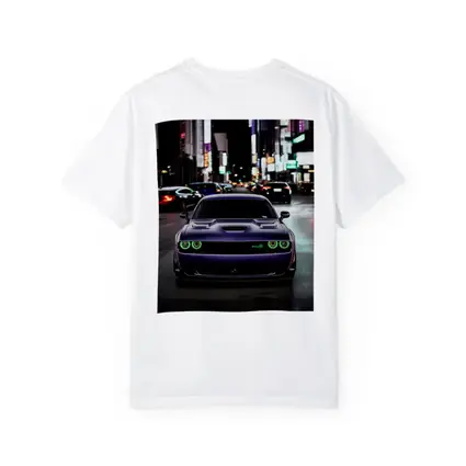 Dodge Challenger SRT Purple Night City Street