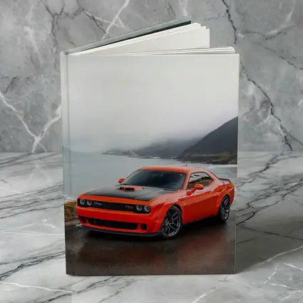 Dodge Challenger Hellcat Foggy Coastal Mountains