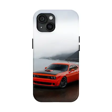 Dodge Challenger Hellcat Foggy Coastal Mountains