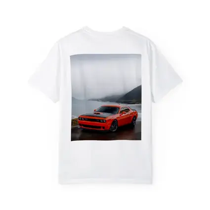 Dodge Challenger Hellcat Foggy Coastal Mountains