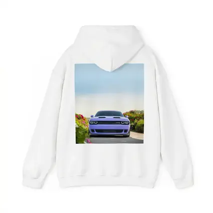 Dodge Challenger SRT Front View Floral Background