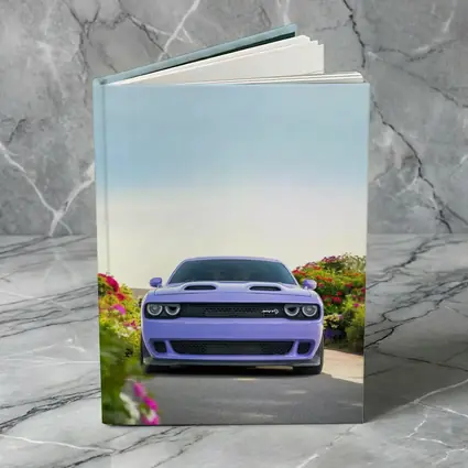 Dodge Challenger SRT Front View Floral Background
