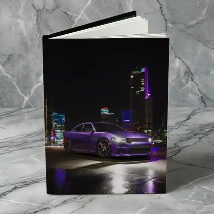 Dodge Charger Purple Night City Streets