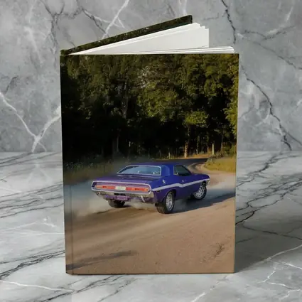 Dodge Challenger Burnout On Gravel Road