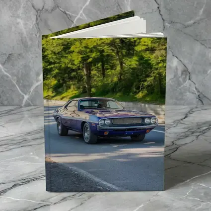 Dodge Challenger Classic Muscle Car Forest Road