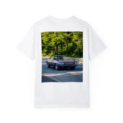 Dodge Challenger Classic Muscle Car Forest Road