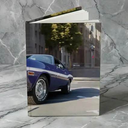 Dodge Challenger Classic Purple Street Shot