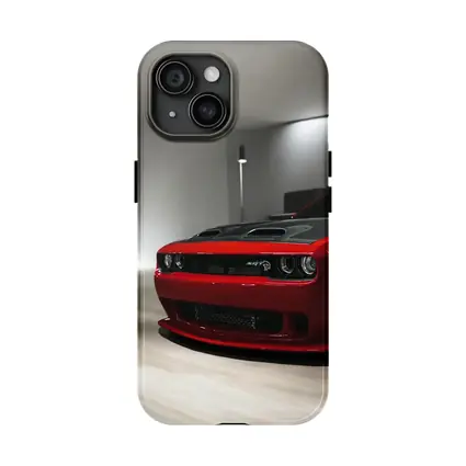 Dodge Challenger SRT Red Indoor Garage